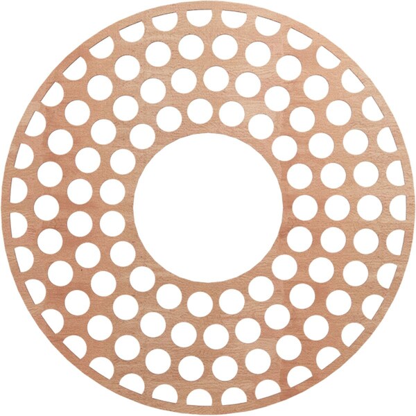 Ekena Millwork Fink Wood Fretwork Pierced Ceiling Medallion, Cherry, 36"OD x 13 1/8"ID x 1/4"T CMWP36X36X0250FFCH - main